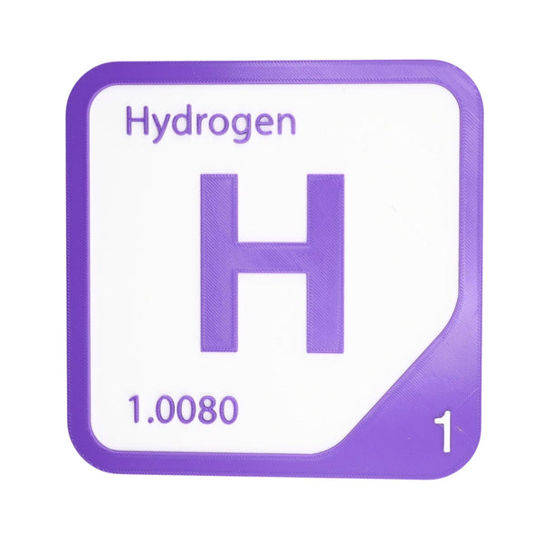 HYDROGEN Periodic Table Tile – Educational Wall Art for Science Lovers, 5.6 x 5.6 Inches