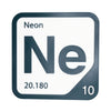 NEON Periodic Table Tile – Educational Wall Art for Science Lovers, 5.6 x 5.6 Inches