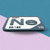 NEON Periodic Table Tile – Educational Wall Art for Science Lovers, 5.6 x 5.6 Inches