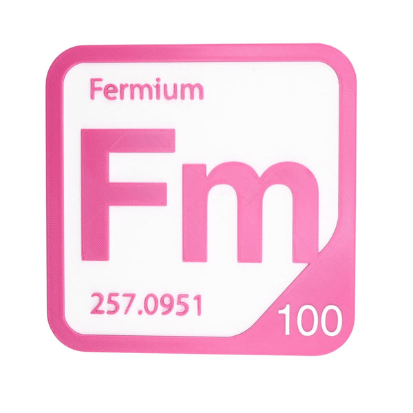 FERMIUM Periodic Table Tile – Educational Wall Art for Science Lovers, 5.6 x 5.6 Inches