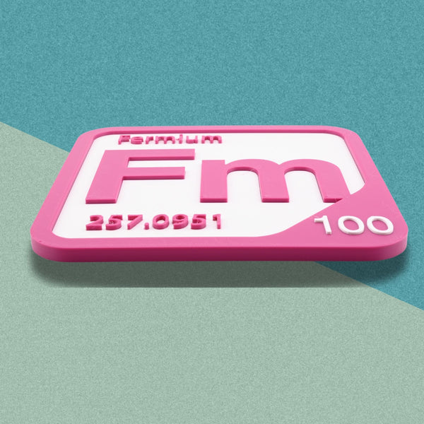 FERMIUM Periodic Table Tile – Educational Wall Art for Science Lovers, 5.6 x 5.6 Inches