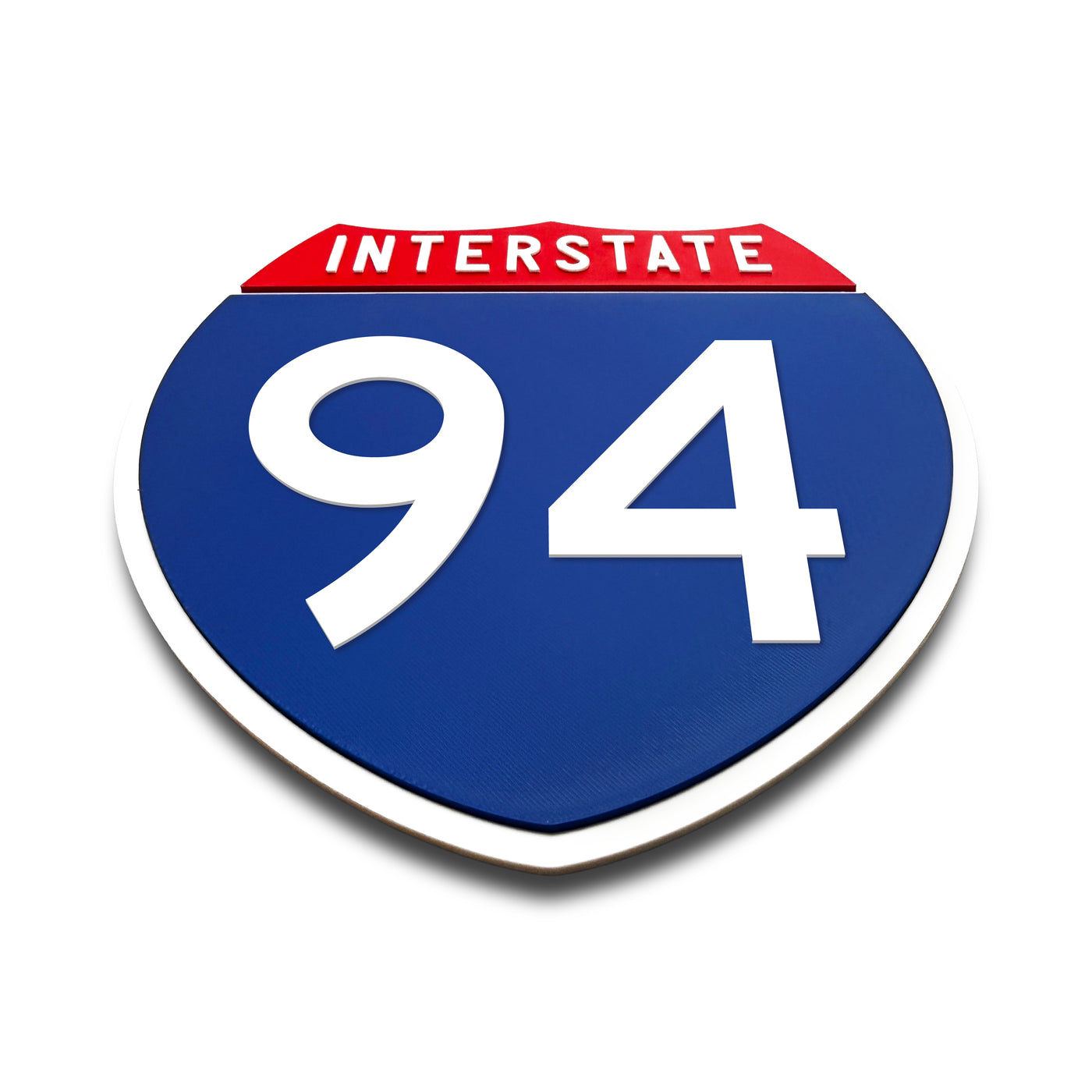Interstate 94 Number Only road sign replica flat view