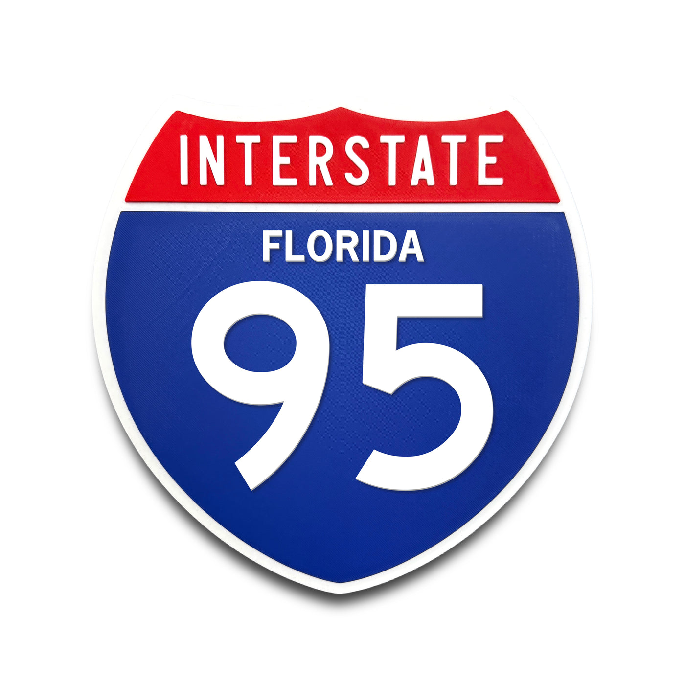 Interstate 95 Florida road sign replica front view