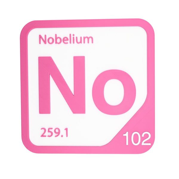 NOBELIUM Periodic Table Tile – Educational Wall Art for Science Lovers, 5.6 x 5.6 Inches
