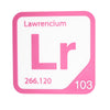 LAWRENCIUM Periodic Table Tile – Educational Wall Art for Science Lovers, 5.6 x 5.6 Inches