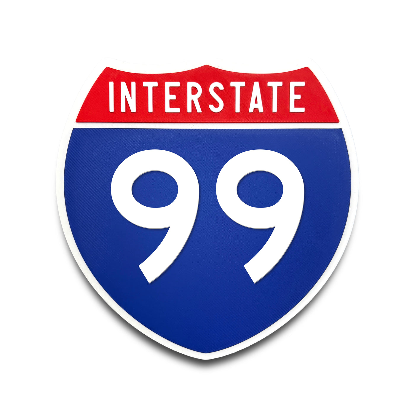 Interstate 99 Number Only road sign replica front view