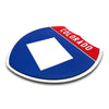 Colorado Interstate Shield Silhouette sign three quarter view
