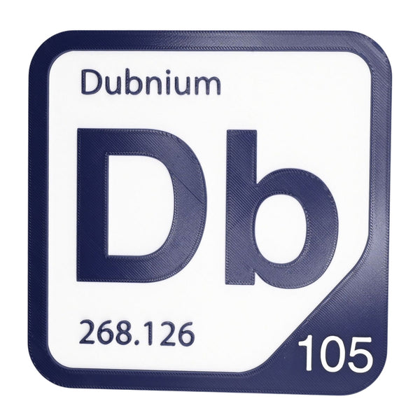 DUBNIUM Periodic Table Tile – Educational Wall Art for Science Lovers, 5.6 x 5.6 Inches