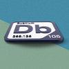 DUBNIUM Periodic Table Tile – Educational Wall Art for Science Lovers, 5.6 x 5.6 Inches