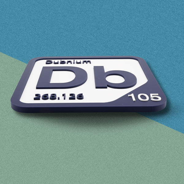 DUBNIUM Periodic Table Tile – Educational Wall Art for Science Lovers, 5.6 x 5.6 Inches