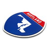 Maryland Interstate Shield Silhouette sign three quarter view