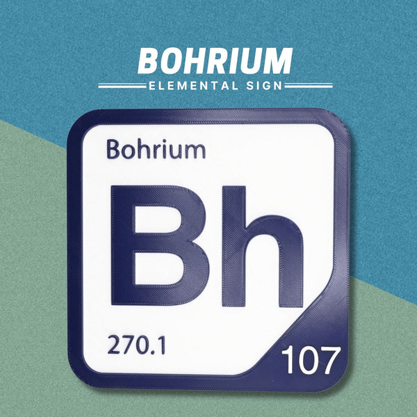 BOHRIUM Periodic Table Tile – Educational Wall Art for Science Lovers, 5.6 x 5.6 Inches
