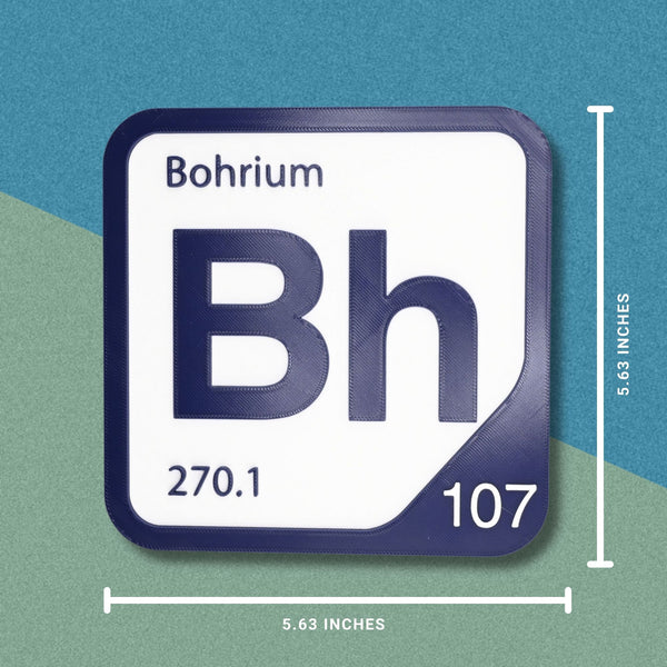 BOHRIUM Periodic Table Tile – Educational Wall Art for Science Lovers, 5.6 x 5.6 Inches
