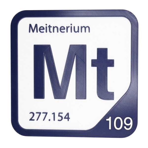 MEITNERIUM Periodic Table Tile – Educational Wall Art for Science Lovers, 5.6 x 5.6 Inches
