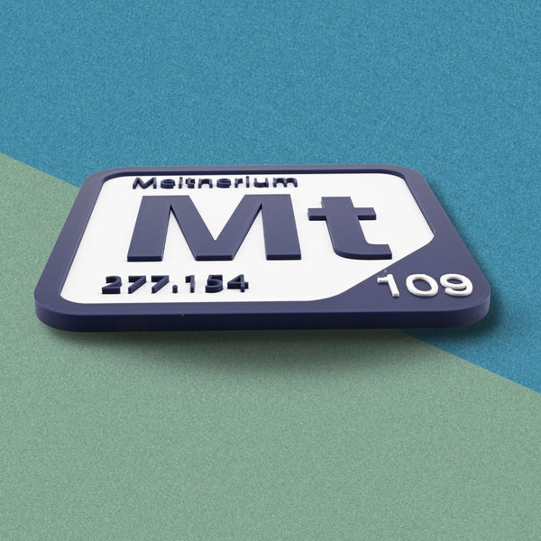 MEITNERIUM Periodic Table Tile – Educational Wall Art for Science Lovers, 5.6 x 5.6 Inches