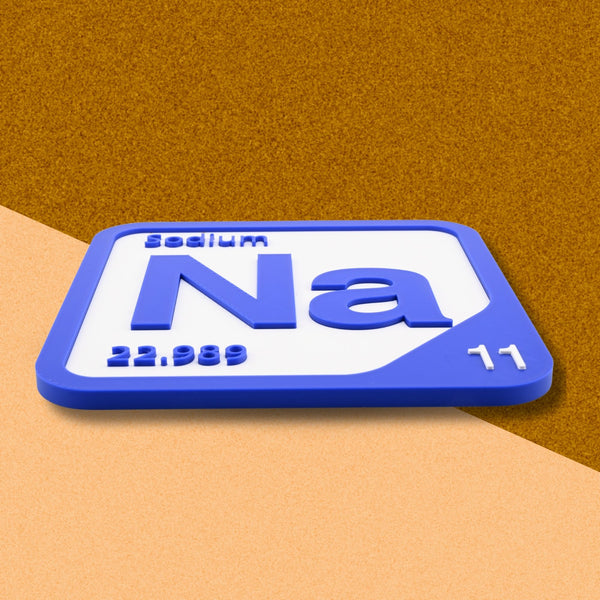 SODIUM Periodic Table Tile – Educational Wall Art for Science Lovers, 5.6 x 5.6 Inches
