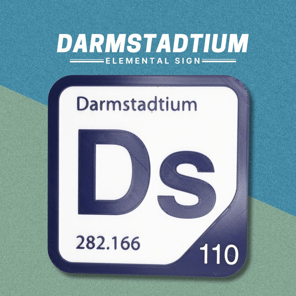 DARMSTADTIUM Periodic Table Tile – Educational Wall Art for Science Lovers, 5.6 x 5.6 Inches