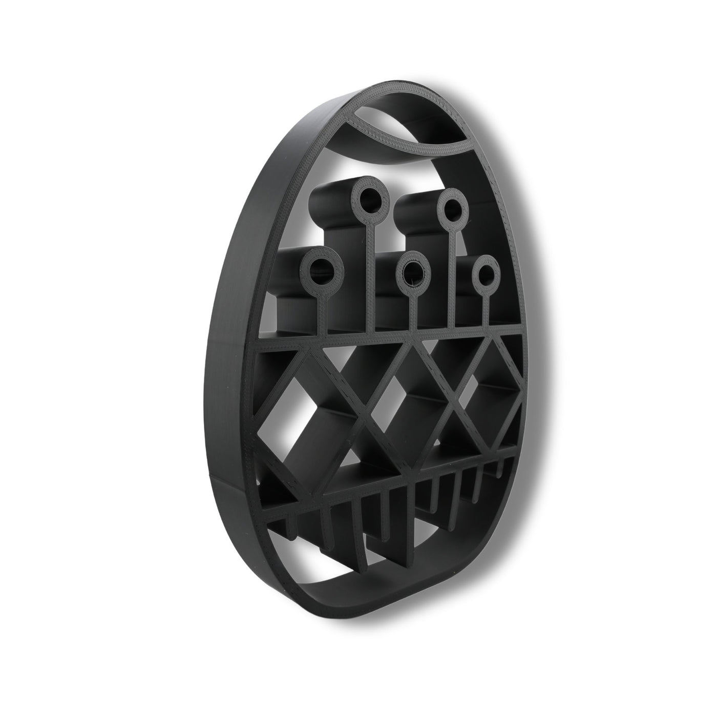 Geometric Pattern Elegant Outlines sculpture — three quarter view