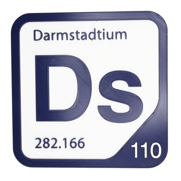 DARMSTADTIUM Periodic Table Tile – Educational Wall Art for Science Lovers, 5.6 x 5.6 Inches