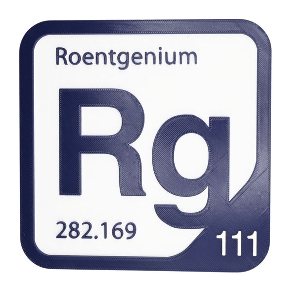 ROENTGENIUM Periodic Table Tile – Educational Wall Art for Science Lovers, 5.6 x 5.6 Inches