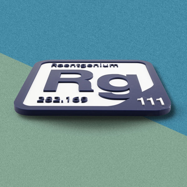 ROENTGENIUM Periodic Table Tile – Educational Wall Art for Science Lovers, 5.6 x 5.6 Inches