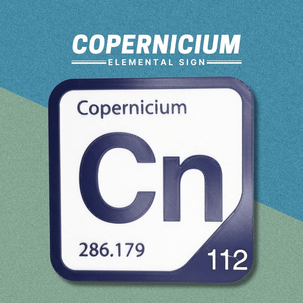COPERNICIUM Periodic Table Tile – Educational Wall Art for Science Lovers, 5.6 x 5.6 Inches