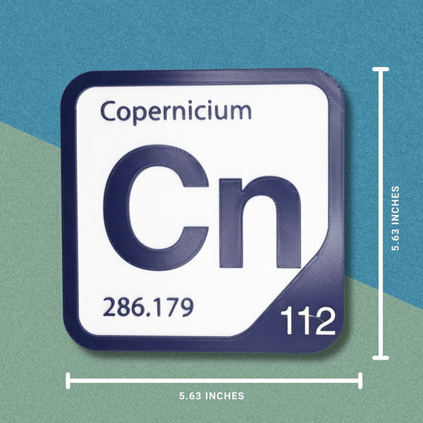 COPERNICIUM Periodic Table Tile – Educational Wall Art for Science Lovers, 5.6 x 5.6 Inches