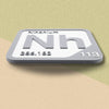 NIHONIUM Periodic Table Tile – Educational Wall Art for Science Lovers, 5.6 x 5.6 Inches