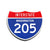 Interstate 205 Washington road sign replica front view