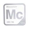 MOSCOVIUM Periodic Table Tile – Educational Wall Art for Science Lovers, 5.6 x 5.6 Inches