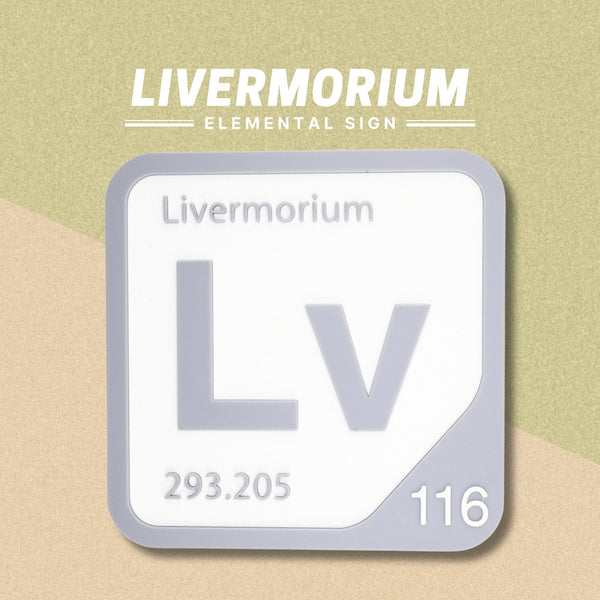 LIVERMOIUM Periodic Table Tile – Educational Wall Art for Science Lovers, 5.6 x 5.6 Inches