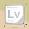 LIVERMOIUM Periodic Table Tile – Educational Wall Art for Science Lovers, 5.6 x 5.6 Inches