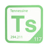 TENNESSINE Periodic Table Tile – Educational Wall Art for Science Lovers, 5.6 x 5.6 Inches