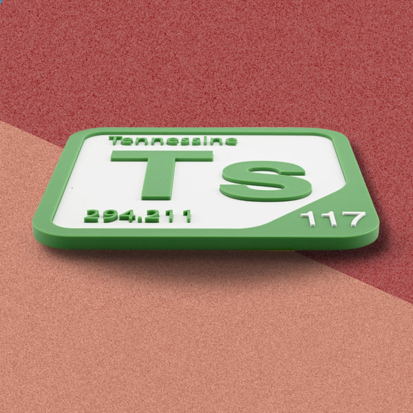 TENNESSINE Periodic Table Tile – Educational Wall Art for Science Lovers, 5.6 x 5.6 Inches