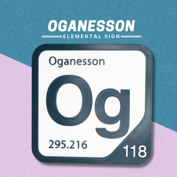 OGANESSON Periodic Table Tile – Educational Wall Art for Science Lovers, 5.6 x 5.6 Inches