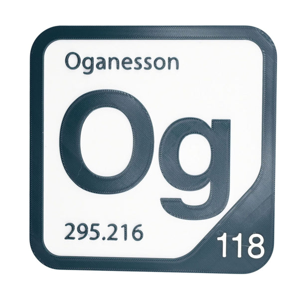 OGANESSON Periodic Table Tile – Educational Wall Art for Science Lovers, 5.6 x 5.6 Inches