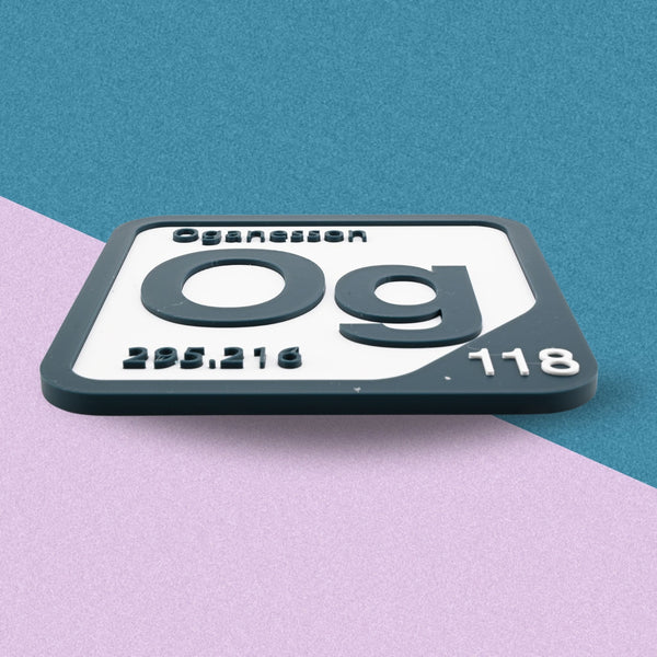 OGANESSON Periodic Table Tile – Educational Wall Art for Science Lovers, 5.6 x 5.6 Inches