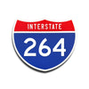 Interstate 264 Number Only road sign replica front view