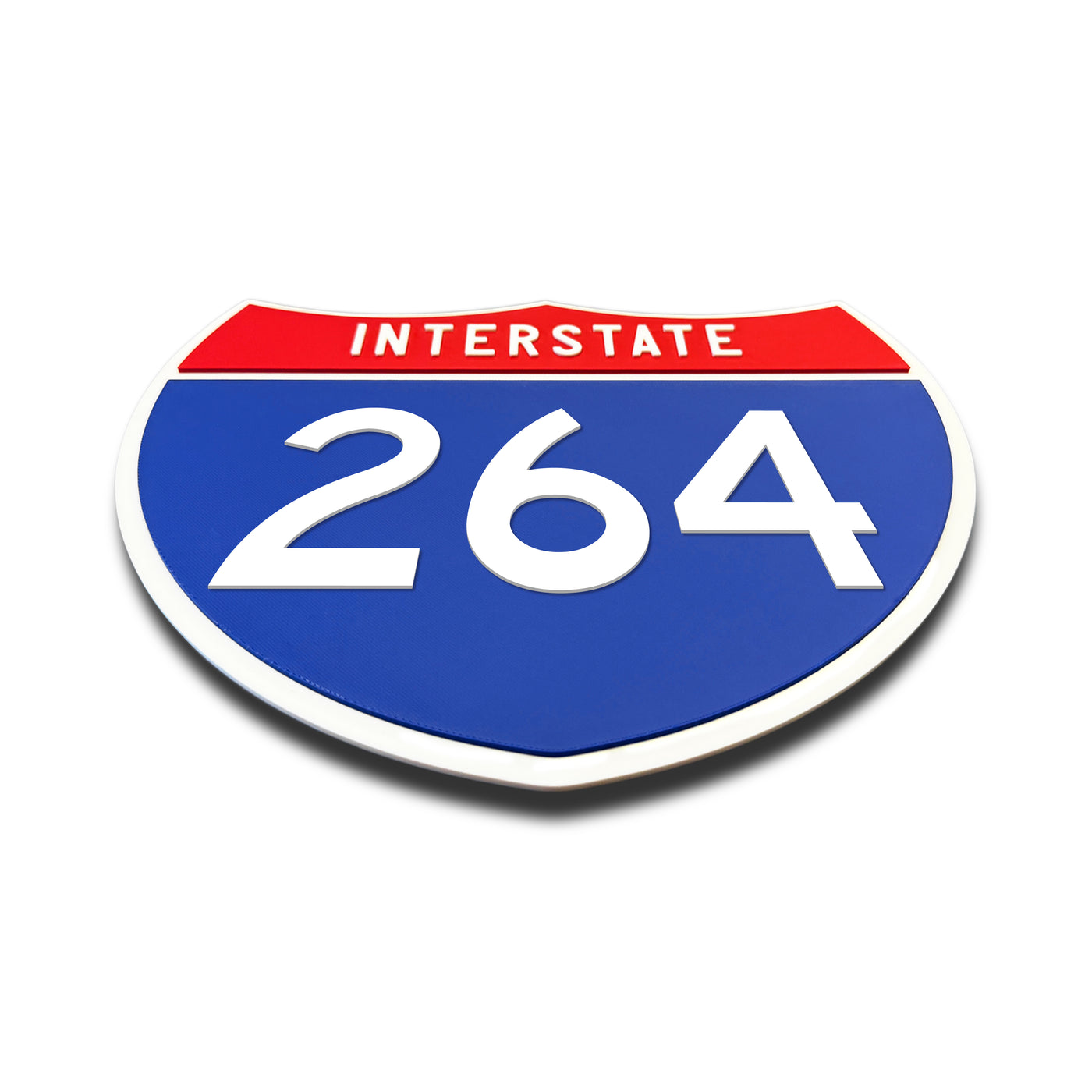Interstate 264 Number Only road sign replica flat view