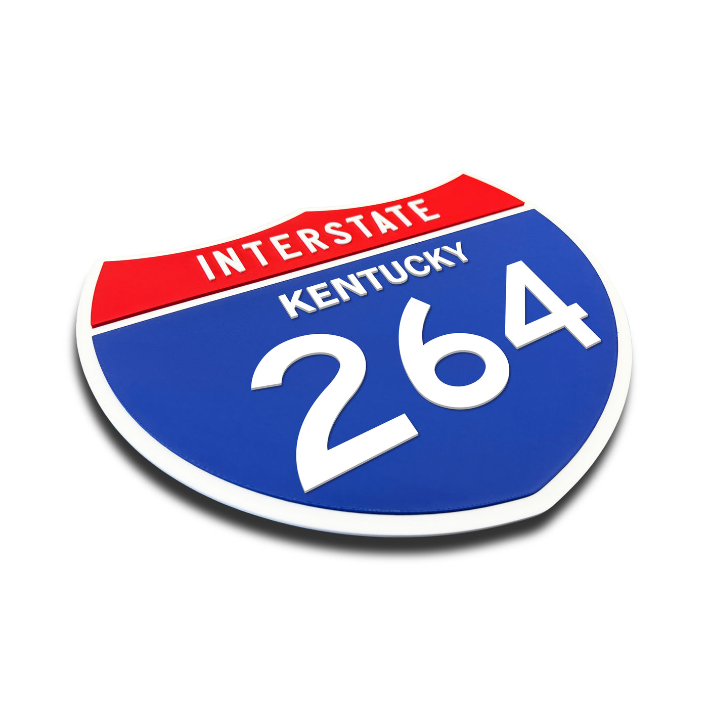 Interstate 264 – Kentucky road sign replica three-quarter view