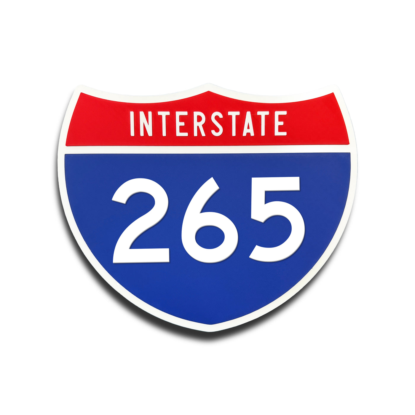 Interstate 265 Number Only road sign replica front view