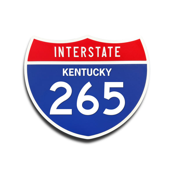 Interstate 265 Kentucky road sign replica front view