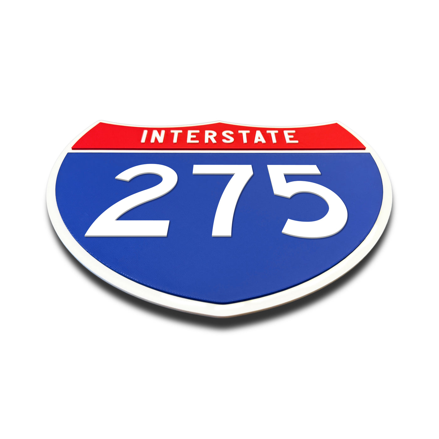 Interstate 275 Number Only road sign replica flat view