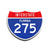 Interstate 275 Florida road sign replica front view