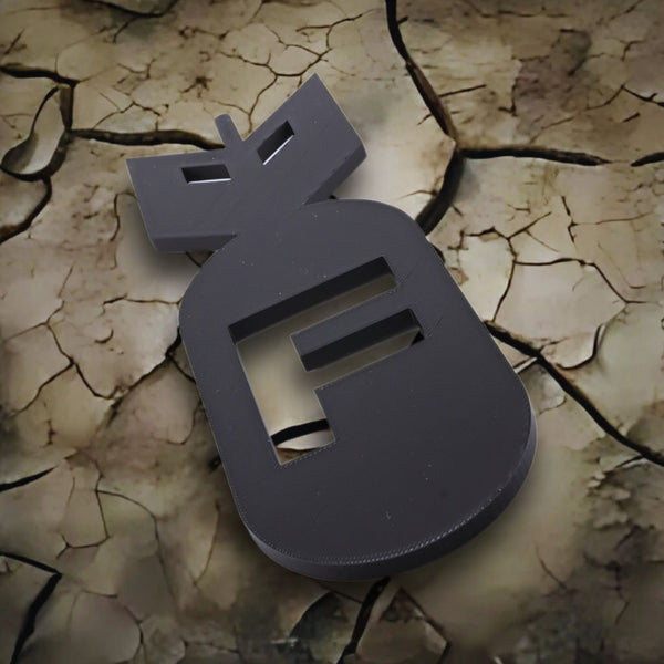 F Bomb Wall Sign - Explosive Humor Home Decor, Easy to Install, Quirky and Durable, Perfect Funny Gift Idea