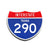 Interstate 287 Texas road sign replica front view