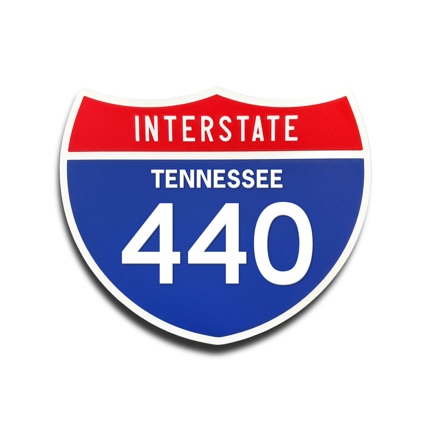 Interstate 440 Tennessee road sign replica front view