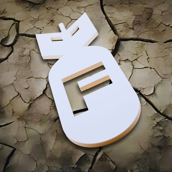 F Bomb Wall Sign - Explosive Humor Home Decor, Easy to Install, Quirky and Durable, Perfect Funny Gift Idea