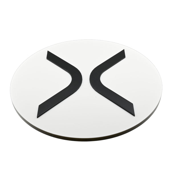 Modern XRP Wall Sign – Cryptocurrency Decor | XRP Logo Wall Art | 8.66" x 8.66" | Adhesive Backing | Perfect Gift for Crypto Enthusiasts