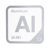 ALUMINUM Periodic Table Tile – Educational Wall Art for Science Lovers, 5.6 x 5.6 Inches